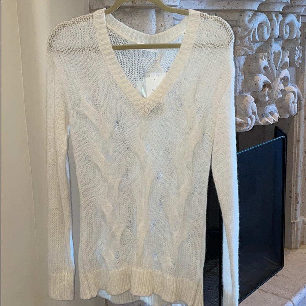 NWT A.L.C. Cream wool alpaca sweater